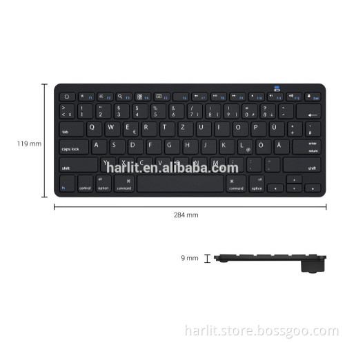 Mini USB Wired Computer Keyboard Ultra Slim USB Keyboard German QWERTZ Laptop Desktop USB Wired Keyboard